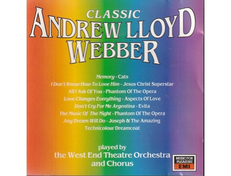 Cd Classic Andrew Lloyd Webber Music For Pleasure Limited