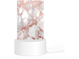 Luminária Noturna Led Acrílica Plug And Play Com Base Plástica De Encaixe, Cor Ouro Rosa, Luminária Noturna Com Estampa