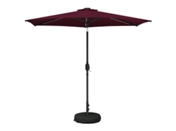 Vidaxl Guarda-sol De Jardim Com Luzes Led 270 X 270 Cm Poliéster