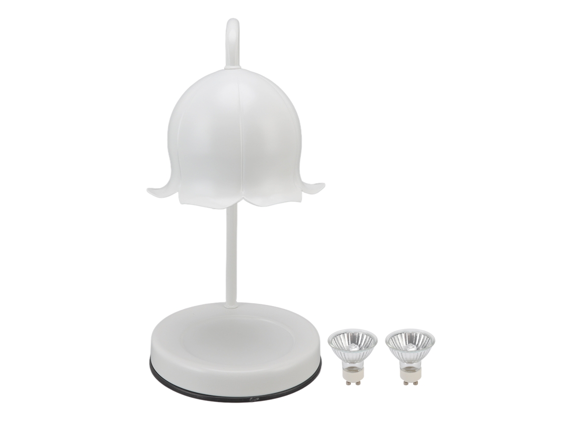 Lâmpada de Mesa Plumária Led com Botão Luz Suave | S/MARCA