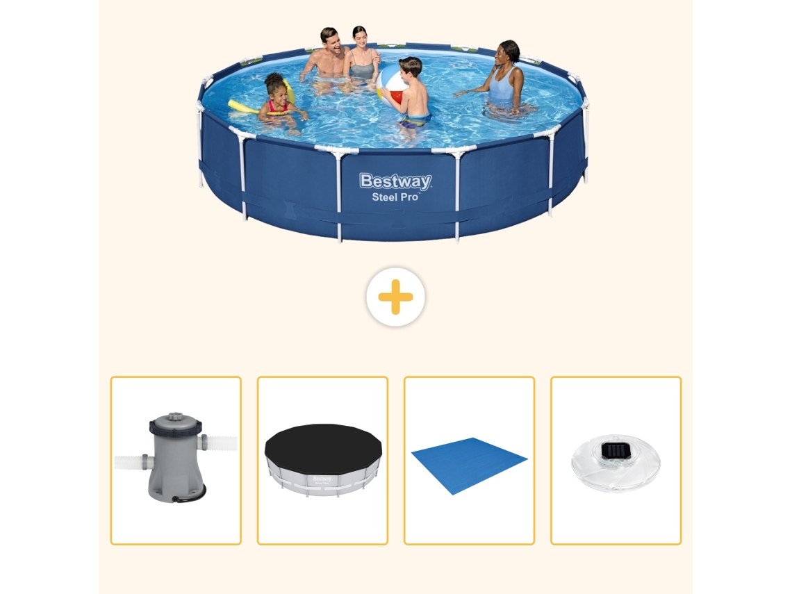 Bestway Piscina Bestway Steel Pro Redonda - 396x84 Cm - 5-peças S248