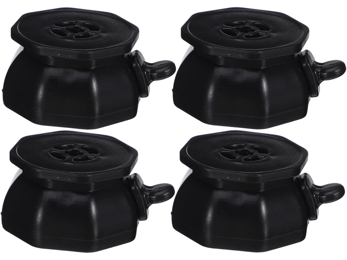 Rodízios Giratórios Com Freio, Conjunto De 4 Peças, Abs Cor Clara,