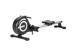 Máquina MARCA de remo, dobrável, 185x58x57 cm, 8 resistências, volante 4 kg, LCD, carga 120 kg, preto/prata