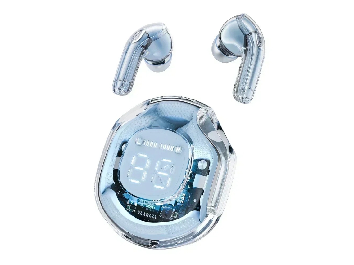 Fones de Ouvido Sem Fio Tws Bluetooth 5.3, Cancelamento de Ruído, Controles de Toque MDUG (azul)