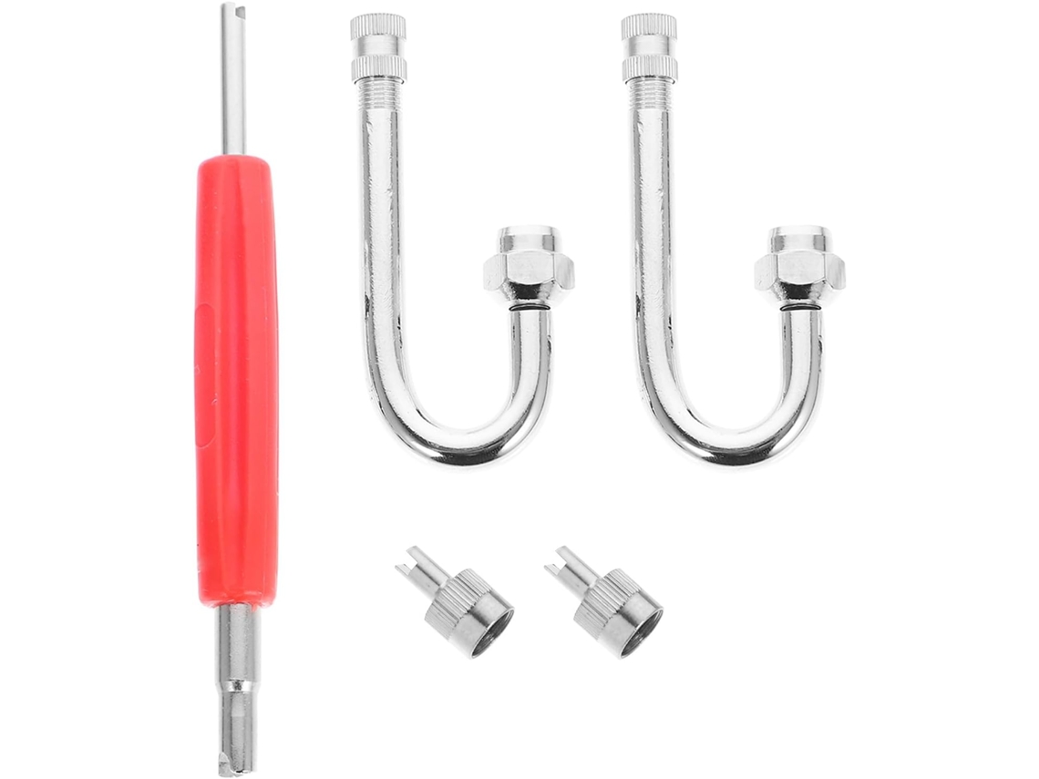Extensão De Válvula De Pneu Angular Em Cobre, 1 Conjunto, Haste De Extensão Resistente