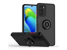 Capa De Tpu Pc Com Anel Para Motorola Moto G42 Q Shadow Série 1
