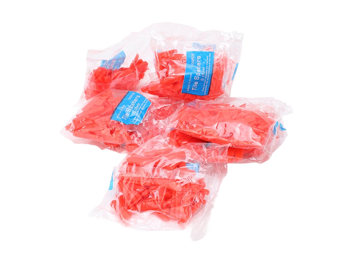 1000 Peças de Lajes Calços Niveladores 0,2 Polegadas Pe Vermelho Resistente ao Aoção Espaçadores Niveladores para Decoração
