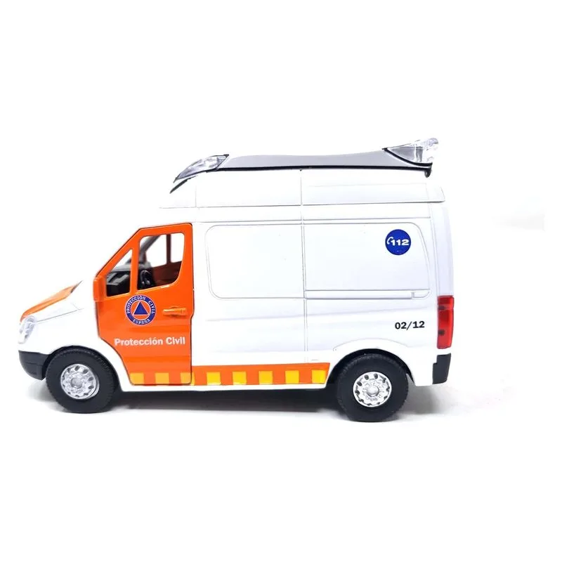 Carrinha Proteção Civil Metálica Branca Gt-8160 PLAYJOCS