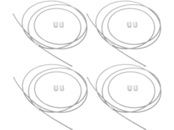 Corda De Aço Para Rede Basquete Uonlytech, 4 Peças, Prata