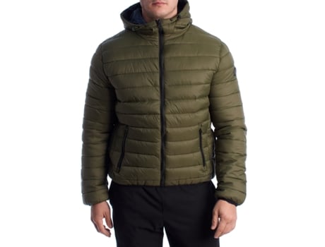 Blusão De Homem Us Polo Assn Acolchoada Capuz Verde (48)