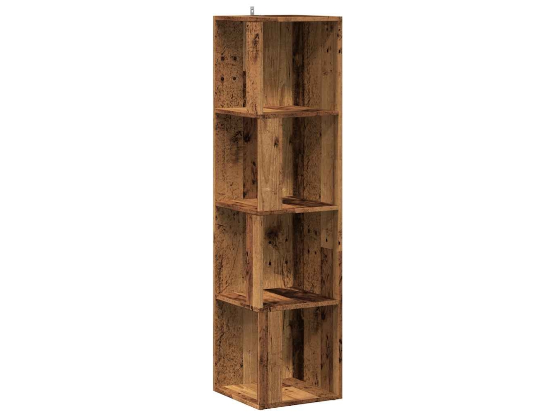 Armário de Canto Derivados de Madeira Madeira Velha MAISON EXCLUSIVE (33x33x132 cm)