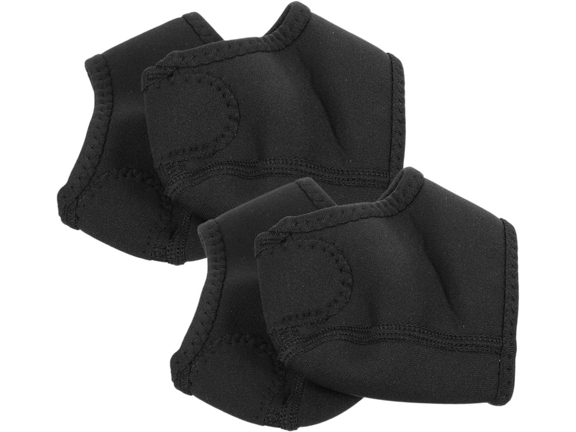 2 Pares De Protetores Calcanhar Silicone Flexíveis, Meias Protetoras Antiderrapantes Para Atividades Esportivas