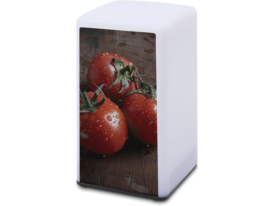 Luminária De Computador Pequena, Com Uma Linda Foto De Três Tomates, Funciona A Bateria E Oferece Luz Suave Quarto