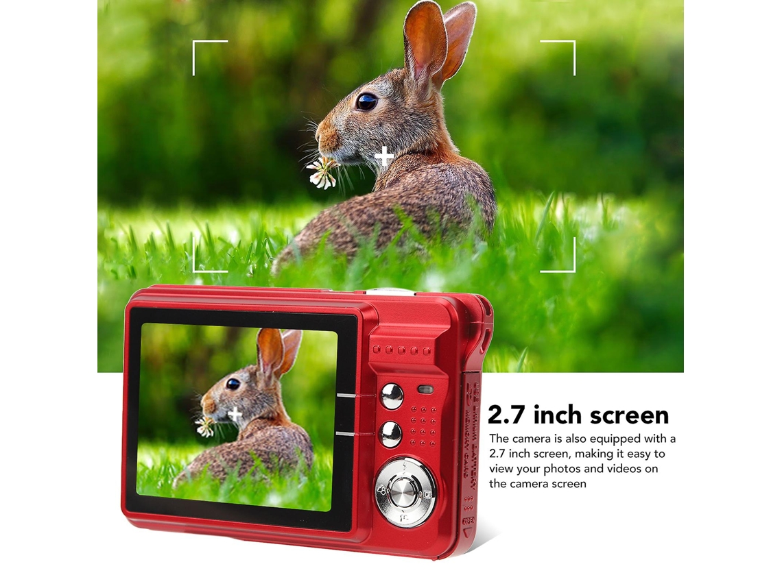 Câmara Digital 4k 48mp Com Estabilização De Imagem E Zoom 8x, Ecrã Lcd De 2,7 Polegadas