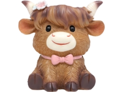 Estética Botânica Bovina Vasos de Flores em Formato de Animais com Drenagem, Decoração Charmosa para Casa, 11 X 8 X CHABERLU