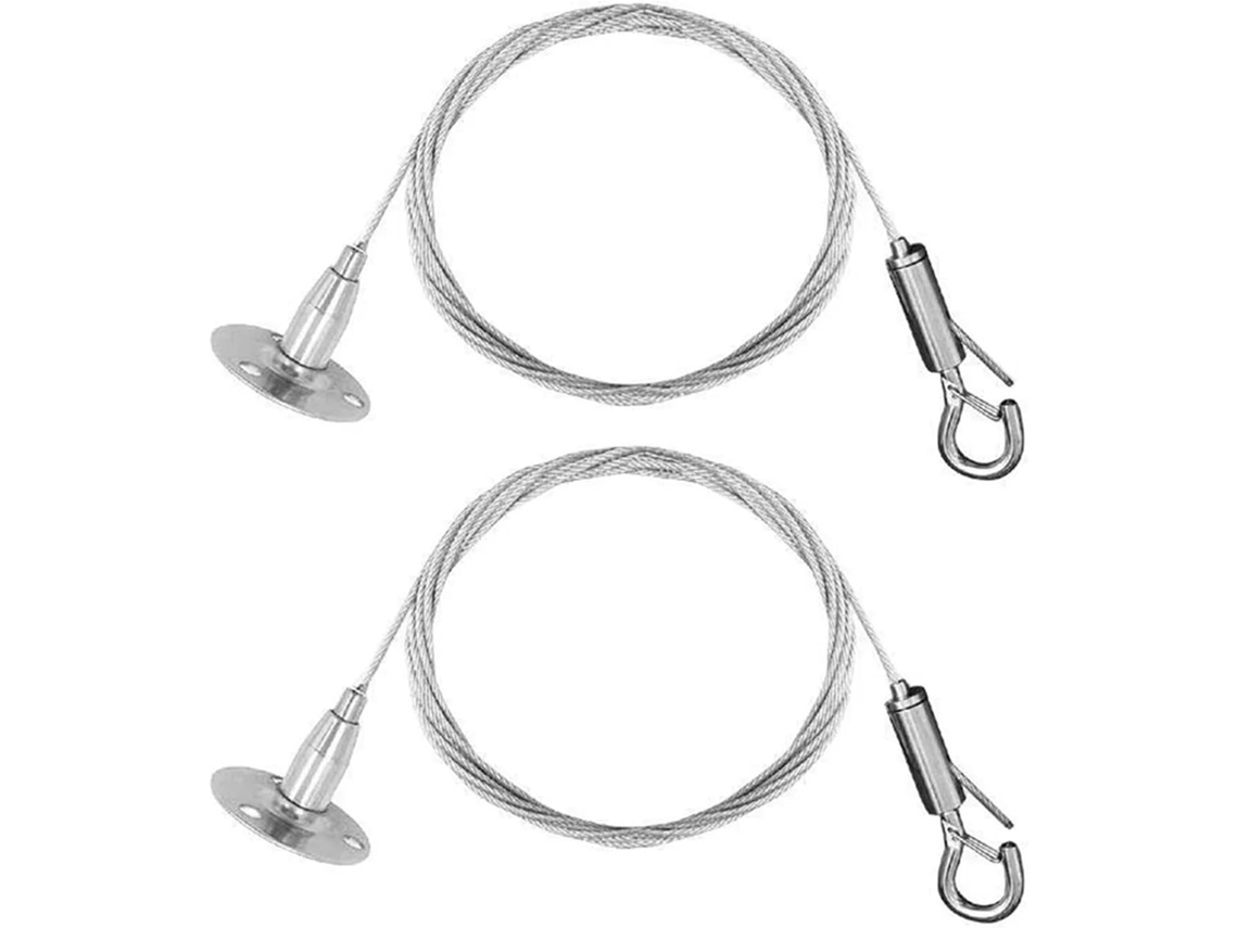 Sistema Para Pendurar Quadros Conjunto De 10 Ganchos Parede Ajustáveis Com Fio Aço Inoxidável 1, 5mm 1, 5mm 3m