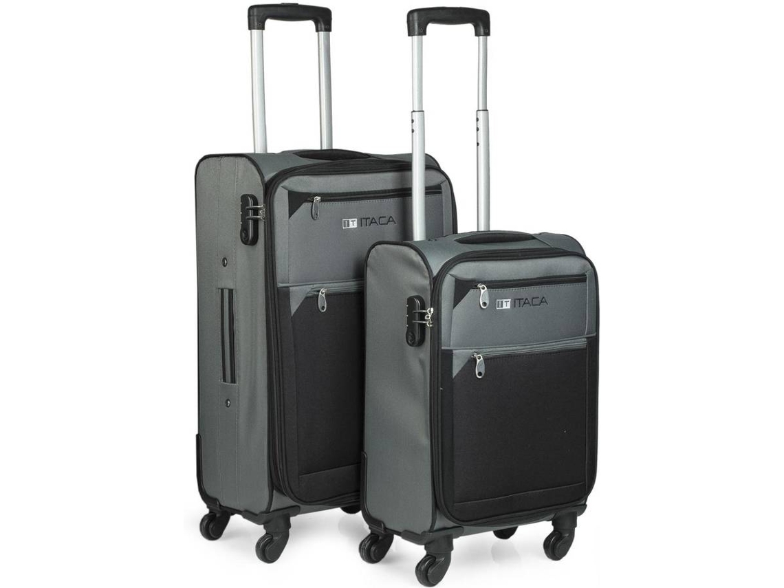 Conjunto de Malas de Viagem ITACA Extensivel Cinzento (100 L)
