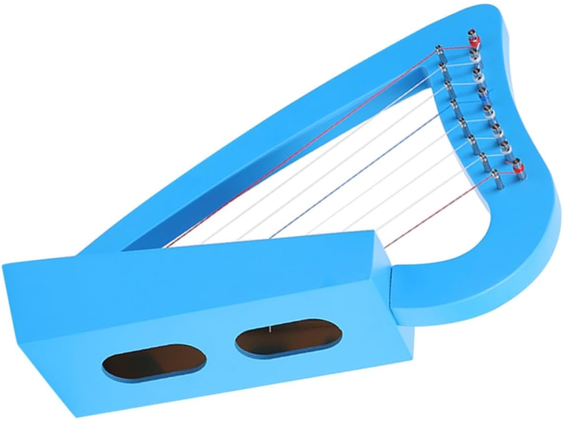Harpa De Dedo De Madeira Em Estilo Clássico, Instrumento Portátil Para Iniciantes, Harpa Lira Para...