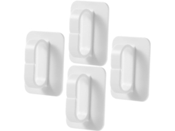 Conjunto De 4 Ganchos Adesivos De Parede, Sem - Design Funcional