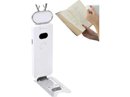 Luz De Leitura Com Clipe, Recarregável Via Usb, Para Marcadores De Página – Pequena Luz Com Proteção Os Olhos, 3 Cores
