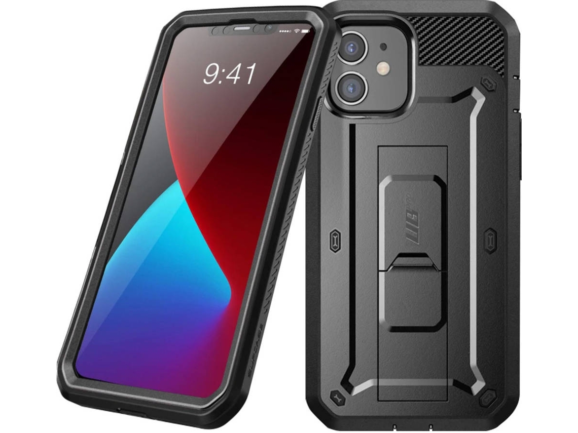 Capa iPhone 12,iPhone 12 Pro SUPCASE Preto