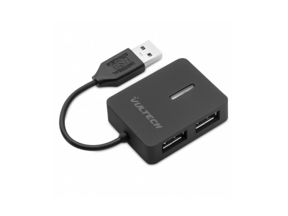 HU-04USB2 USB 2.0 USB 2.0 480 Mbit/s Preto Plástico CE EEC ROHS VULTECH