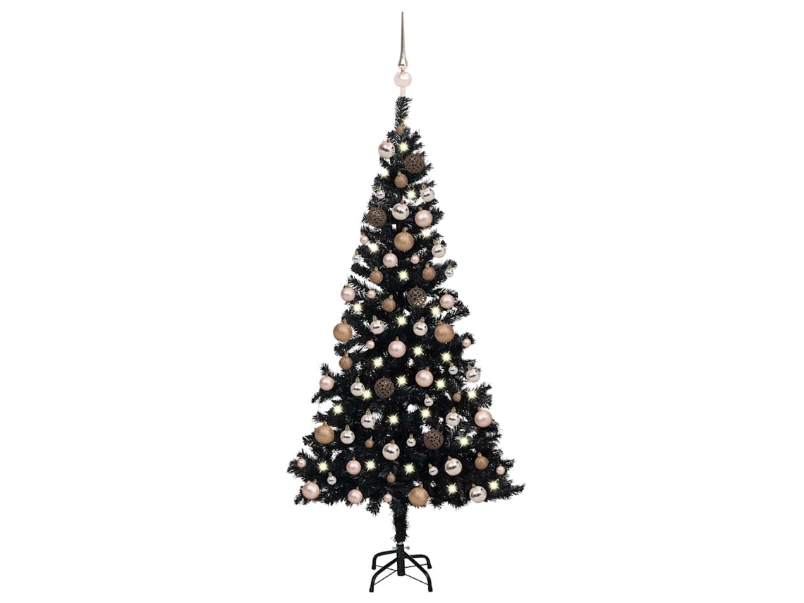 Artificial Christmas Tree, Artificial Christmas Trees Vidaxl Preto Pvc (150 Cm)