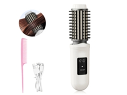 Escova Onduladora Sem Fio Recarregável, 2em1, Tela Led, 3 Temperaturas, Portátil para Viagem STELASPLEN