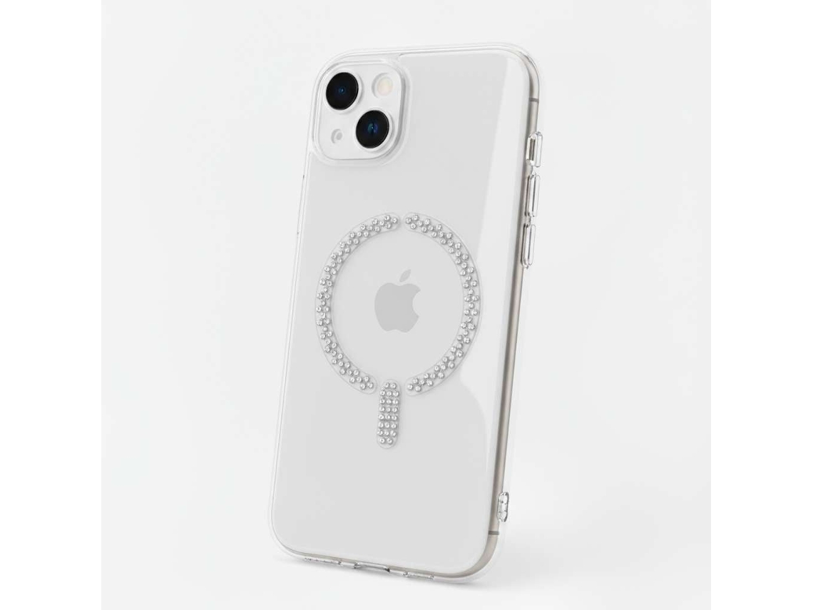 Capa Antiyellow compatível com Magsafe com brilhantes para iPhone 15 Plus LA CASA DE LAS CARCASAS