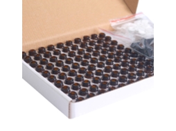 100 Frascos de Vidro Âmbar 1ml LAXISCREED