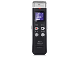 Gravador De Voz Digital De 16 Gb Com Gravação E Reprodução Ativada Por Voz, Preto Yizhood
