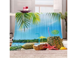 Manta de Flanela Fansu 3d para Praia Inverno Quente Macia e Fofa em Microfibra Ideal Cama Ou Sofá Adequada Adu