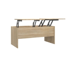 Coffee Table, Coffee Tables Vidaxl Marrom Madeira Processada (102 X 50 X 46.5 Cm)