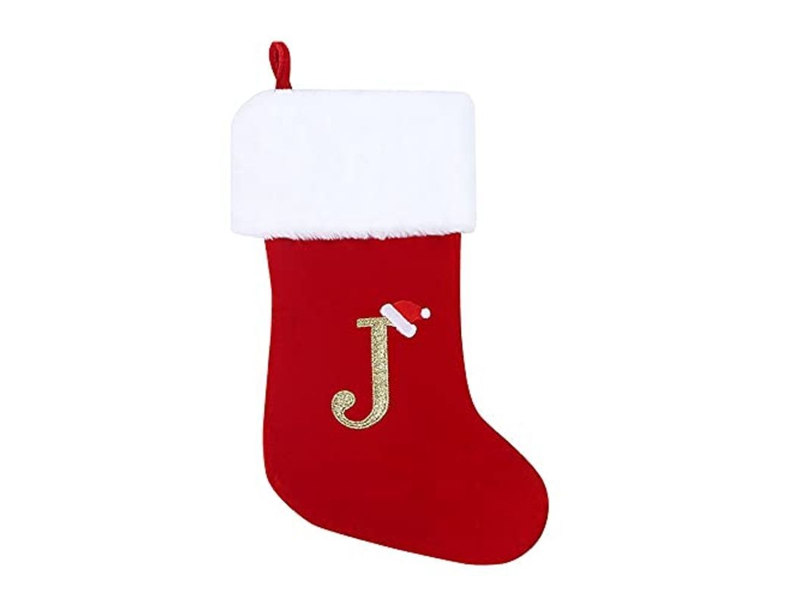 Meias de Natal Nova Line, super macias, pelúcia rústica, personalizada, 20 polegadas