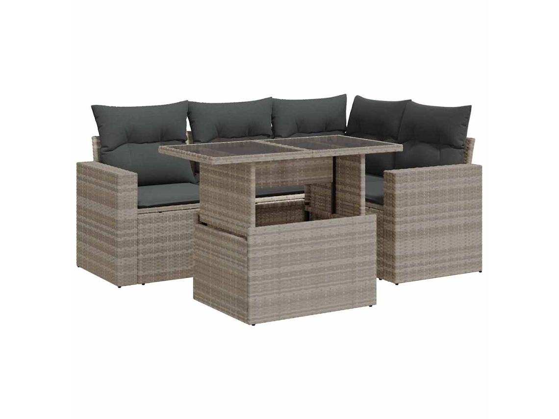 Garden Sofa Set, Garden Sofa Sets Vidaxl Cinzeto Rattan / Vime (n/a)