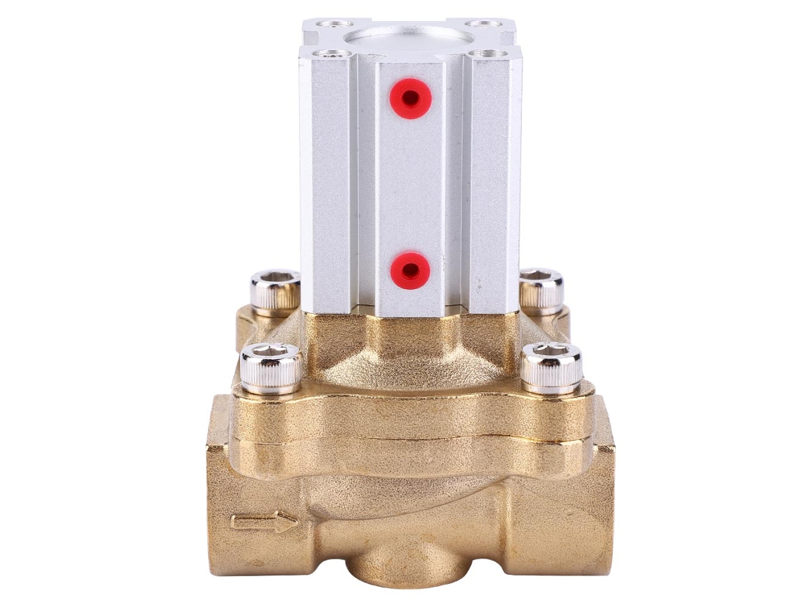 Válvula De Controle Neumática De Latão Com Vedação Ptfe Válvula De Vácuo 0~1.0mpa (2q160-15)