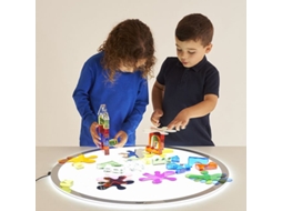 Painel De Luz Educativo Tickit Redondo De 60 Cm Com Led Multicolorido