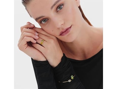 Bracelete Banhado A Ouro Maciço Com Cristais Glory A4898 14dp Victoria Cruz