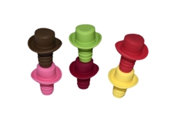 Conjunto de 6 Rolhas de Silicone para Garrafas BRILVIBERA