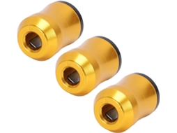 Anéis Magnéticos Para Cabeça De Chave De Fenda Em Liga De Alumínio Amarelo Zunate, Conjunto 3 Peças, Para