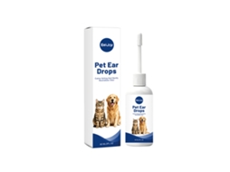 Gotas Limpeza Ouvido Cães Gatos Eeljoy