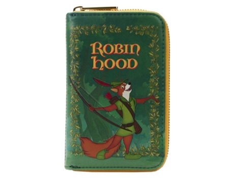 Carteira Fólio Unissexo ROBIN HOOD Loungefly Classic Book Cover Zip Around Multicor