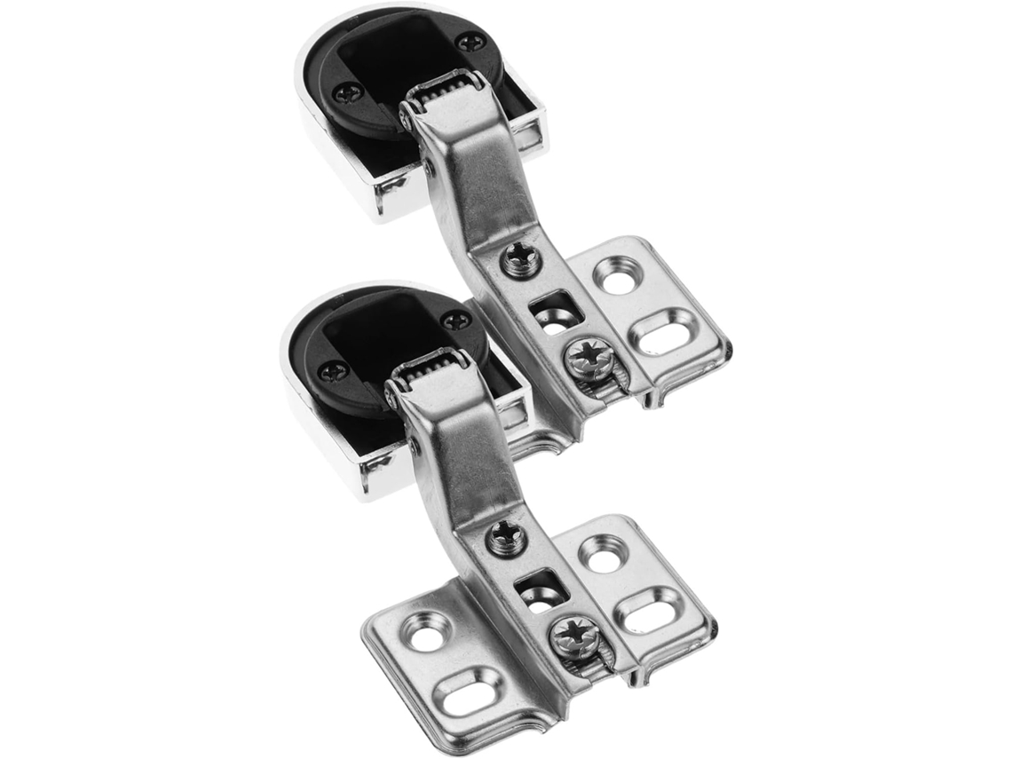 2 Dobradiças Amortecedoras Para Porta De Vidro Armário Cozinha -