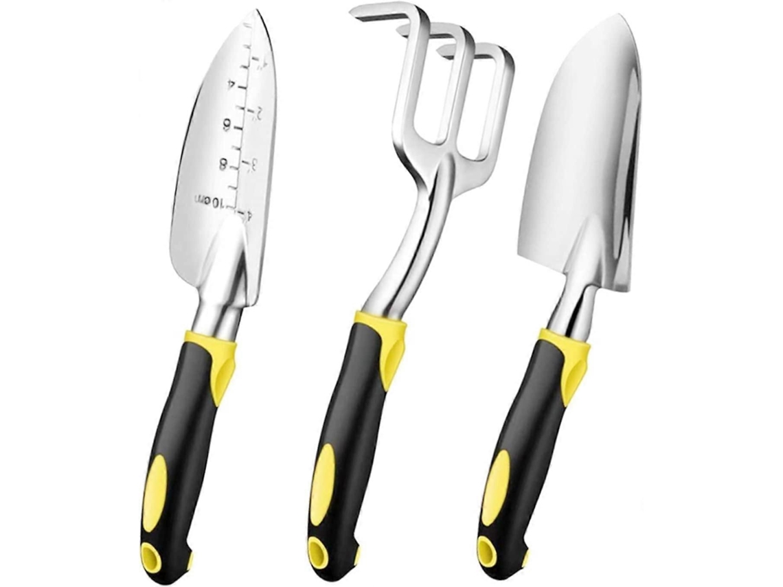 Omni kit de Ferramentas Jardinagem 3 Peças Rastrillo Espátula Transplante