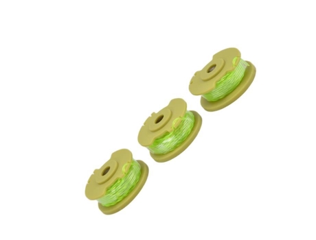 Carretel de linha de corda Fdit 3 peças de carretel de linha de aparador de substituição para peças de aparador de corda Ryobi 0,08 pol. FDIT