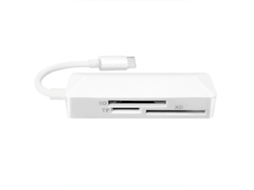 Leitor de Cartão Usb c Tf Sd Xd 3 em 1 para Notebook, Celular e Tablet AQUAFORGE