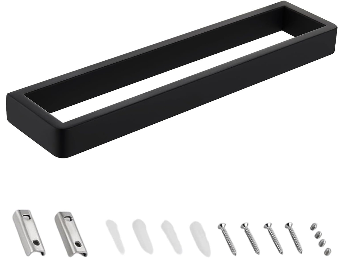 Suporte De Toalhas Robusto, Em Alumínio, Com Design À Prova De Ferrugem E Opção Instalação Dupla, Ideal Para Cozinha E