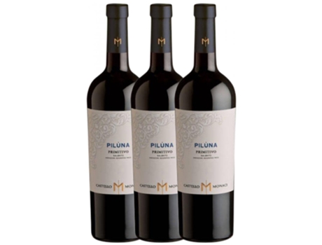 Castello Monaci Piluna Primitivo Salento 75 cl (Caixa de 3 unidades)