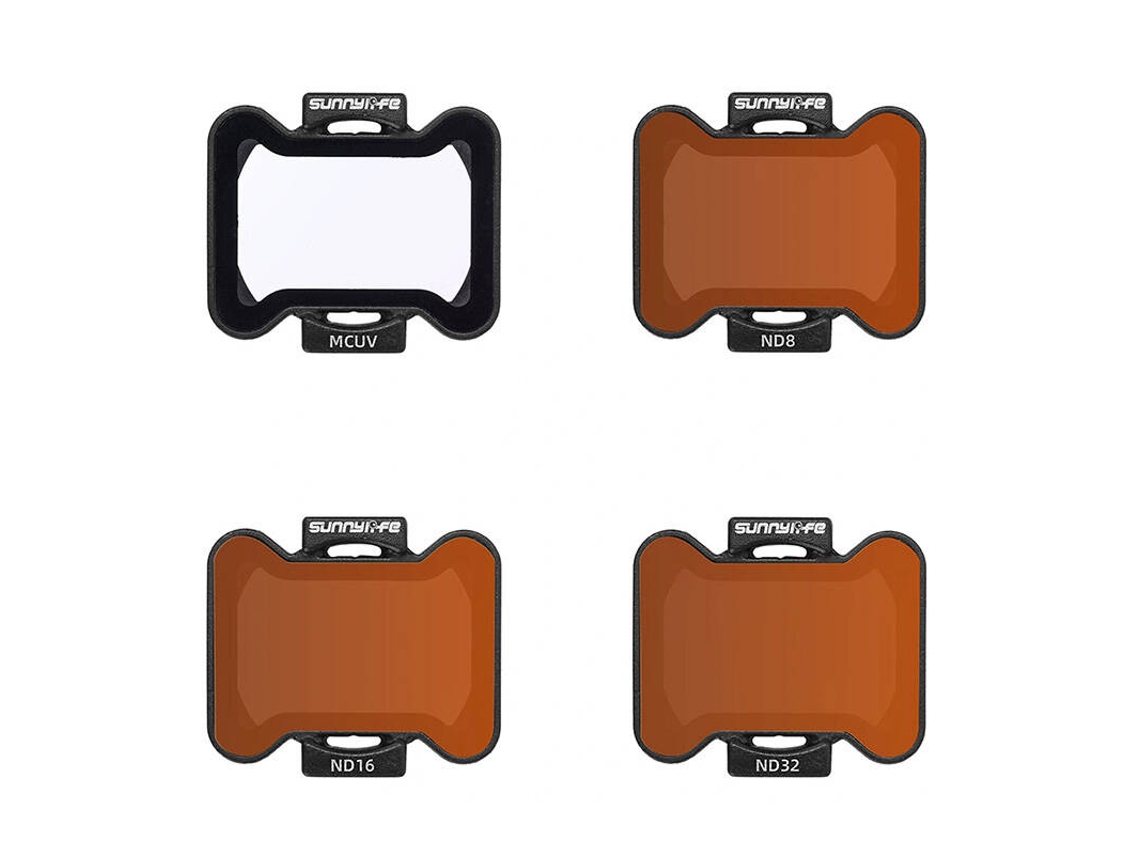 Filtros Sunnylife McUV ND8, ND16 e ND32 para DJI Avata 2 (Kit de proteção de lente)