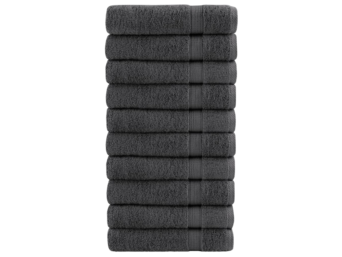 Shower Towel, Shower Towels Vidaxl Antracite Algodão (70 X 140 Cm)